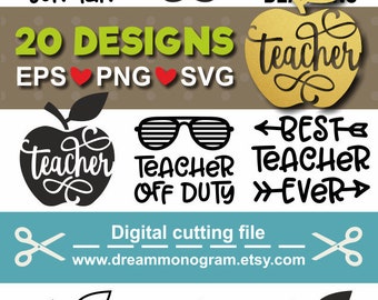 Download Teacher svg | Etsy