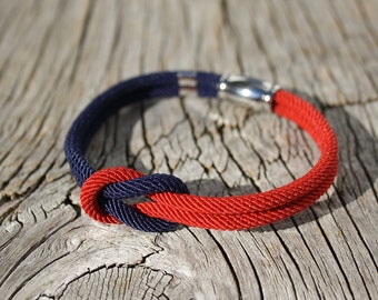 bracelet steel waterproof anchored anchor silver