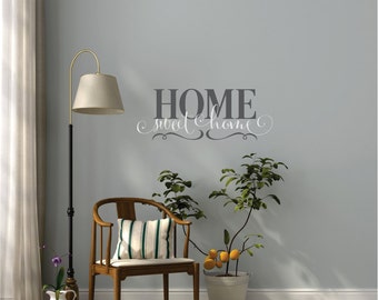 Home Sweet Home Wall Decal Vinyl Lettering - Family Vinyl Wall Decal - Wall Art - Wall Decor