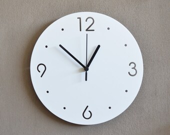 Simply Circle with Numbers - Modern Wall Clock