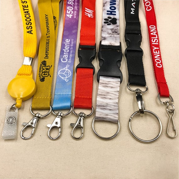 100 custom lanyards id lanyard personalised lanyards