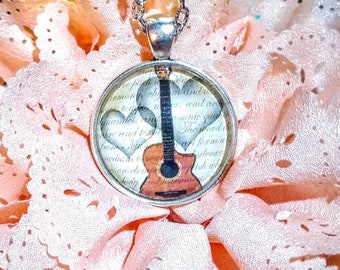 Guitar Music Pendant Necklace