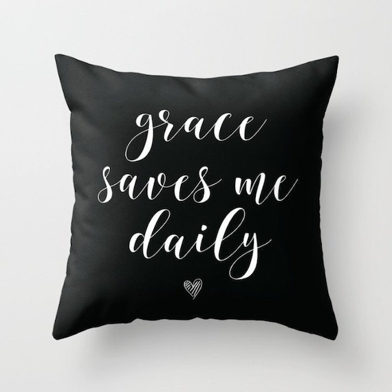 Grace Pillow w/ Insert | Throw Pillow | Pillow Case | Pillow Cover | Office Decor | Home Decor | Statement Pillow