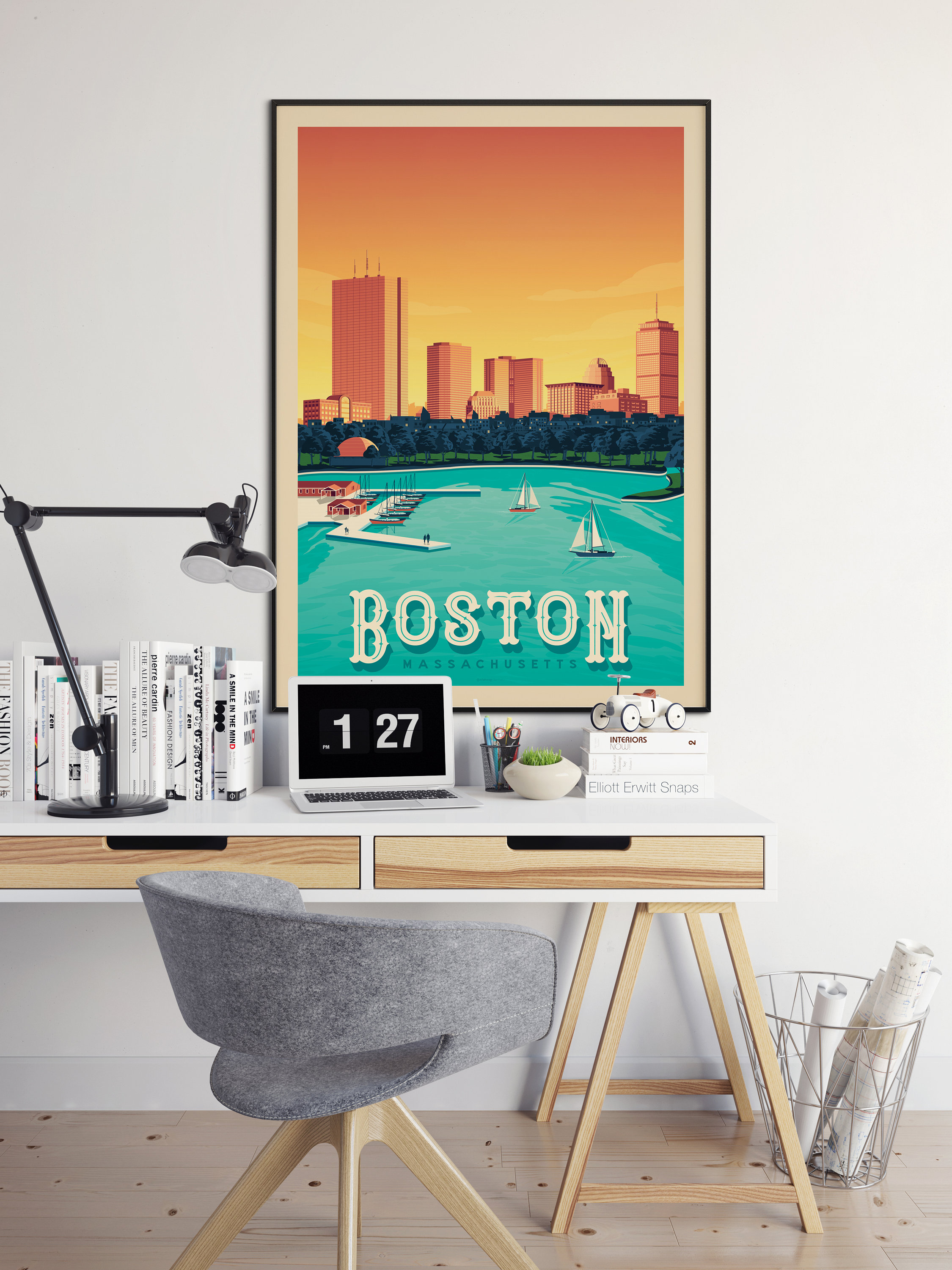 Boston Massachusetts USA Travel Poster, Boston vintage print, Boston ... Boston Massachusetts USA Travel Poster, Boston vintage print, Boston ...
