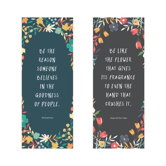 Inspirational Bookmarks Set of 4