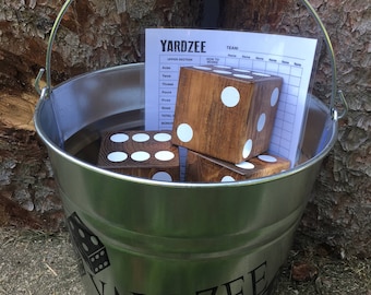 Yardzee |Yard Game | Summer Game | Outdoor Game | Lawn Dice | Backyard Game | Wedding Gift | Father's Day Gift | Yard Game | Group Game