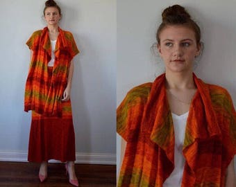 Vintage 1970s Chacok Knit Suit, Chacok, 1970s Ladies Suit, Vintage Skirt Suit, Boho, Vintage Chacok, 1970s Knit Suit, Knit Set
