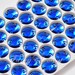 Glass Round (3200) Cobalt Blue Crystal All Size Sew On Rhinestones Flatback Jewelry Beads Foiled Back Ball Aurore Boreale