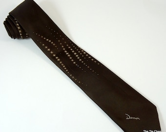 Vintage Tie Brown Damon Necktie 3"