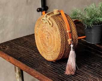 The natural Ata grass bag , a must have for every boho girl this summer