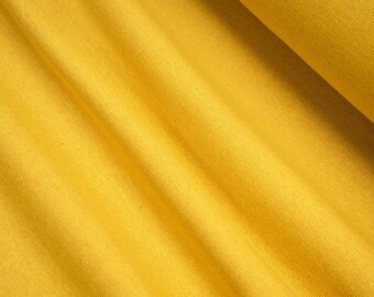 Rib knit fabric Lurex dark yellow + copper glitter 0.54yd (0.5m) 004028