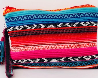 Mexican boho clutch / aztec clutch / mexican clutch / bohemian clutch/ tribal clutch /wristlet clutch / gift for her / hippie bag