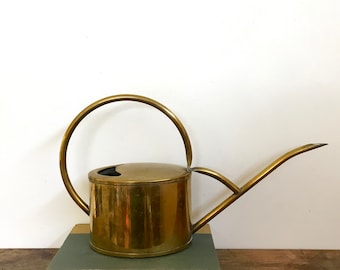 Vintage Solid Brass Watering Can