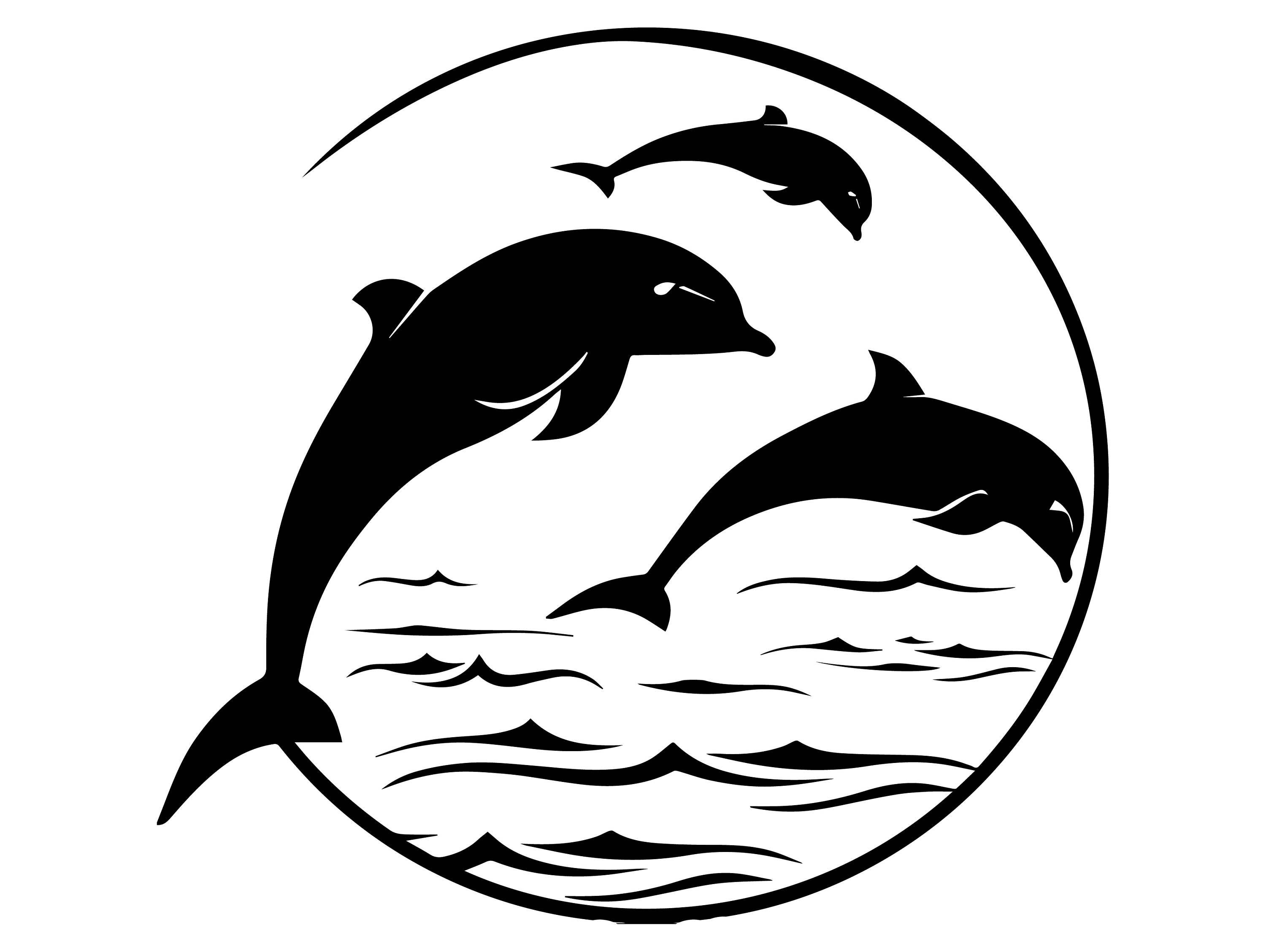 Дельфины для выжигания