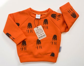 Sweater Octo V shape, Handgeprint