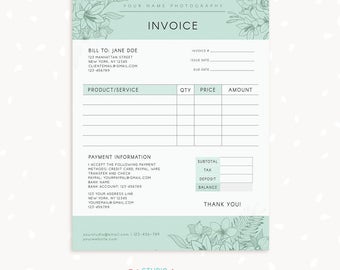 invoice receipt sample