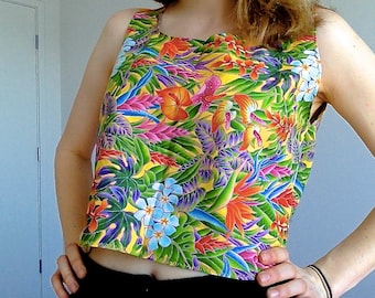 Tropical Rainforest Crossover Back Top