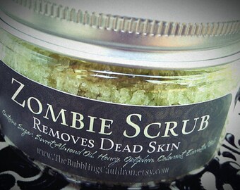 Zombie Scrub ® - Removes Dead Skin - Exfoliating Sugar Scrub