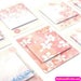 Romantic Sakura Cherry Blossom Flower Sticky Notes ~ Floral Notepad, Scrapbook Paper, Planner Journal Japanese Flower Self Adhesive Notes