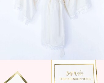Bride Robe Personalized - Bride Robe Cotton - Mrs Robe - Mrs Gifts - Bridal Shower Gift for Bride Getting Ready Robe (EB3184MRS)