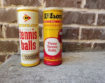 Vintage Tennis Ball Cans
