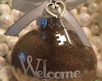 New Home Ornament, Welcome Home Ornament, Home Sweet Home, Housewarming Gift, House Ornament, Our New Home, New House Gift, Custom Ornament,