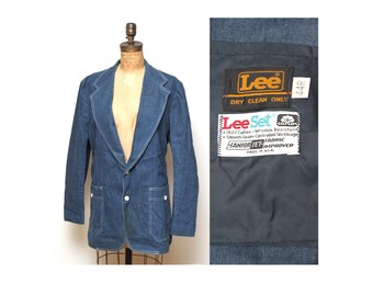 70s Womens Lee Denim Jacket XL