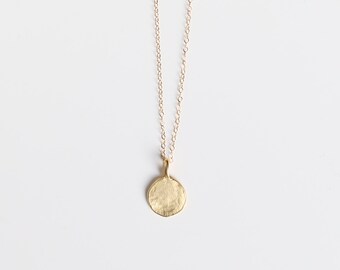 Circle Vermeil and Gold Filled 14k Necklace / Necklace Gold, Delicate and Minimalist / Everyday Necklace