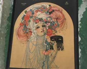 Theatre Magazine January 1923 Cover Art by Homer Conant