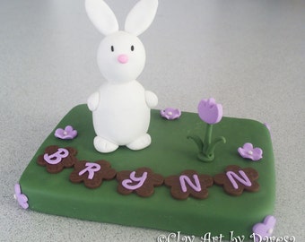 Beautiful Bunny Cake Topper