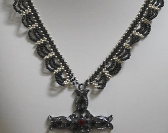Victorian Cross Necklace