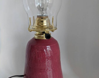 Lamp, Electric Lamp, Handmade Pottery Lamp,