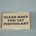 Clear Bags Resealable Bags - Crystal Clear for 5 x 7 Photos/Art