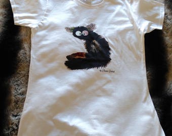Women's T-shirt with lemur