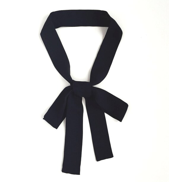 black neck tie