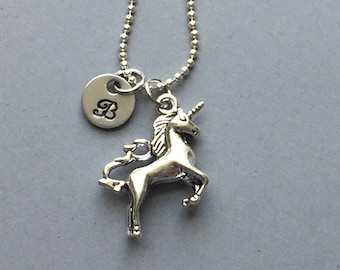 Unicorn Necklace-Hand Stamped Jewelry