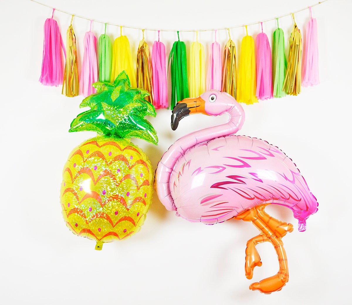 Flamingo and Pineapple Party Kit Pineapple Balloon Flamingo
