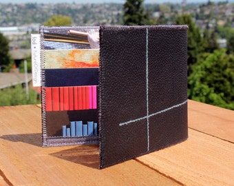 Intersecting Lines Bi-fold Wallet