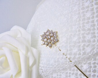 Lapel pin, rhinestone lapel pin, hijab pin