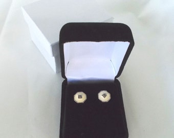 Crislu Sterling Silver and CZ Stud Earrings