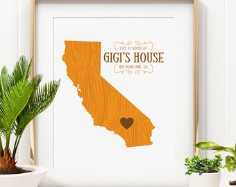 Gift for Gigi, Gigi, Gigi Mother's Day, Grandmother Art Gift, Gigi's House, Gigi Wall Art, Gigi Christmas, Gigi Gift, Grandparent Gift