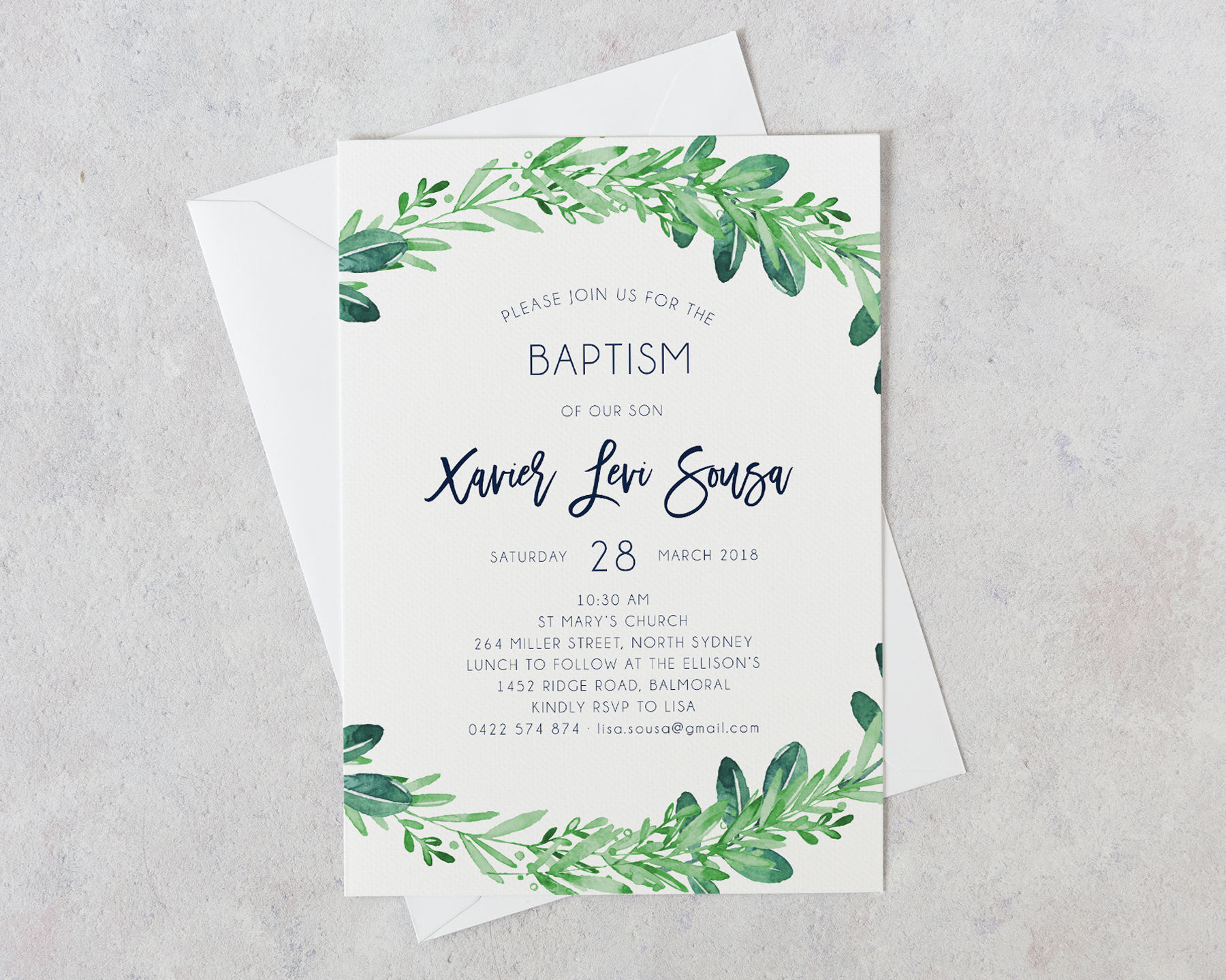 baptism invitations boy baptism