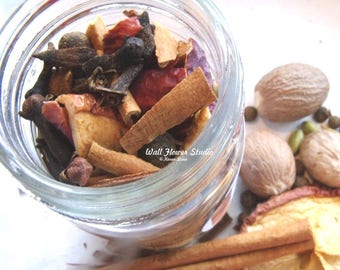 Culinary Mulled Spice Kit - For mulled cider or wine - Warm yourself on those cold winter nights! Citrus, Apple, or Cranberry Pear.