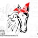 Bandana Horse svg, pdf, png, eps, dxf cut file for cricut and silhouette. Use on t-shirts, decals, yeti cups, water bottles
