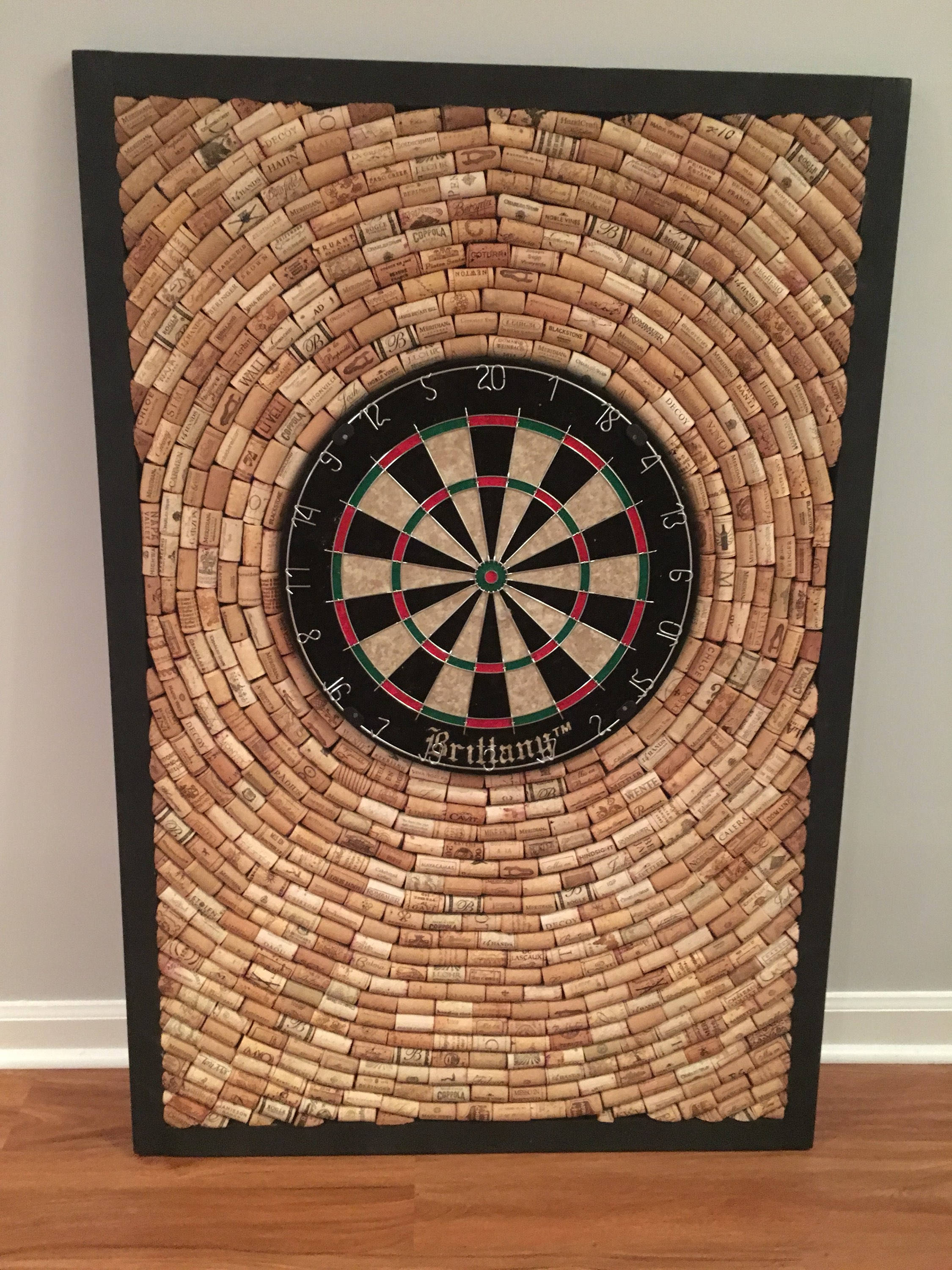 Wine Cork Dart Board 32.5 by 48 Game Room/Man