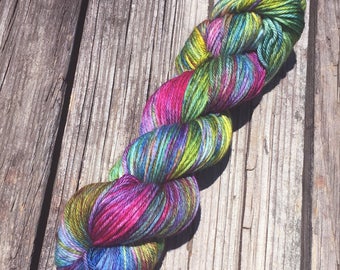 CHAMELEON - Worsted Weight - Superwash Merino - Speckled Yarn - Bayou - Dyed To Order