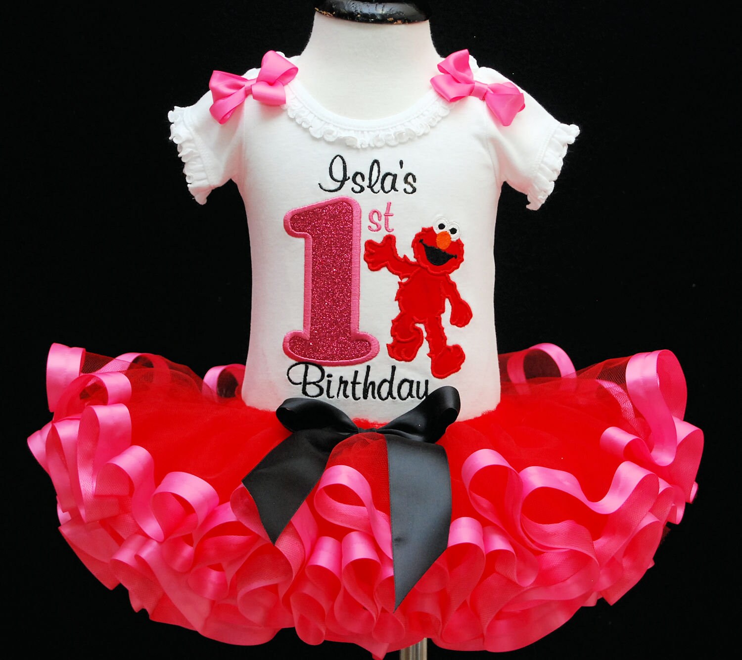 elmo first birthday outfit girl