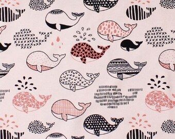 Whales Rosè jersey 0.5 m x 1.50 m
