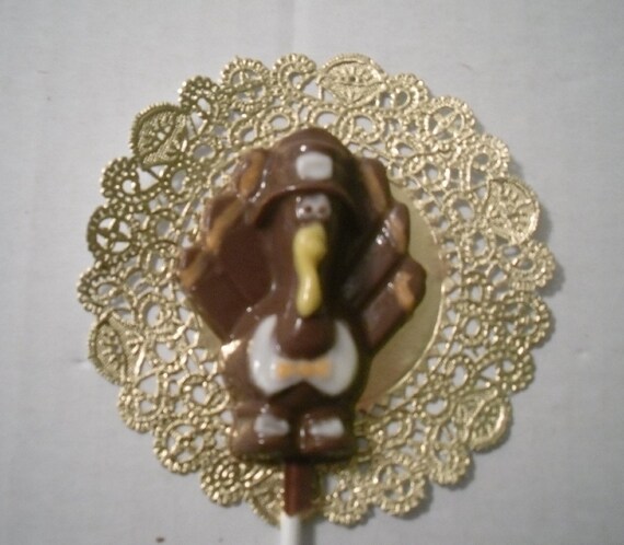 A dozen turkey lollipops