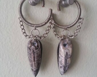 Small Orthoceras Earrings
